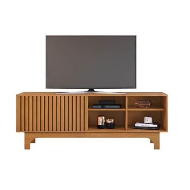 Imagem de Rack Para Tv Até 70 Polegadas Sereno Ripado Jcm Cinamomo