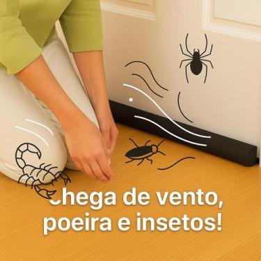 Imagem de Protetor de porta, Veda Porta, contra insetos e poeira - Empório Enxov