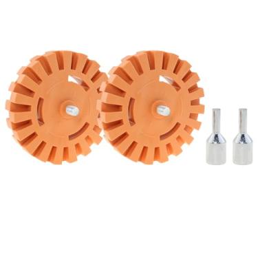 Imagem de ZZHXSM Removedor de adesivos de carro com adaptador roda de borracha de 10 cm para remover riscas, adesivos, adesivos de vinil de carros, trailers, barcos, etc.