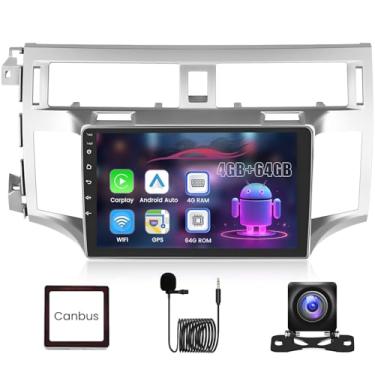 Imagem de Rádio automotivo Android de 8 núcleos 4 + 64 G para Toyota Avalon 2005-2010, tela sensível ao toque de 9 polegadas, 1280 x 720 IPS, estéreo veicular com carplay sem fio, Android Auto, GPS/5G WiFi/DSP
