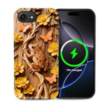 Imagem de ZHEGAILIAN Capa 2 em 1 para iPhone 16e 6,1 polegadas, compatível com MagSafe à prova de choque antiderrapante com capa de proteção de corpo inteiro, design de impressão fashion fosco texturizado fosco