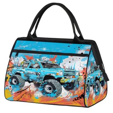 Imagem de Bolsa pequena para o fim de semana, feminina, masculina, rosa, vermelha, dobrável, bolsa esportiva leve para academia, Cor: 23 cm, 15.2*8.3*11.6 inch, Moderno