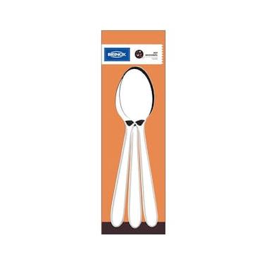Imagem de Jogo de Colheres de Mesa Brinox Turim 3 Peças Aço Inox Polido com Friso