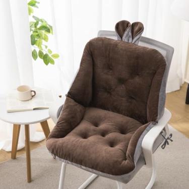 Imagem de Almofada de assento, almofadas de cadeira de escritório, almofada de bumbum para sentar por muito tempo, almofadas de assento para cadeiras com encosto, almofadas de cadeira extra grossas com algodão