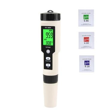 Imagem de Medidor digital de hidrogênio, caneta de teste de hidrogênio, testador de qualidade de água PH/ORP/H2/Temp, design LCD retroiluminado de alta sensibilidade para água potável, aquários hidropônicos
