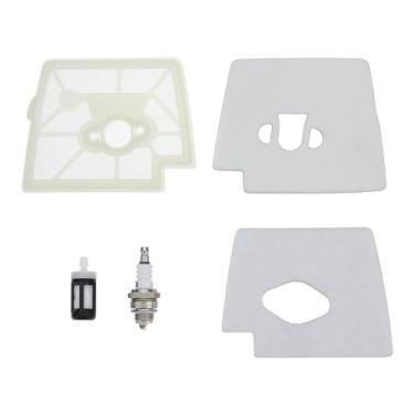 Imagem de ECSiNG Pré-filtro de ar para aparador de cordas com vela de ignição de filtro de combustível compatível com Stihl FS160 FS 160 FS180 FS 180 FS220 FS 220