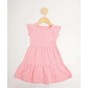 Imagem de Vestido Infantil Laise Corações Marisa Tam 1 a 3-49138, Rosa, 1