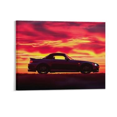 Imagem de HouLaiZhe S2000 Sunset Art Cool Posters Canvas Wall Estética Decoração de parede Impressão de parede Sala de Galeria Decoração de parede para quarto, sala de estar, escritório, 08 x 10 polegadas (20 x