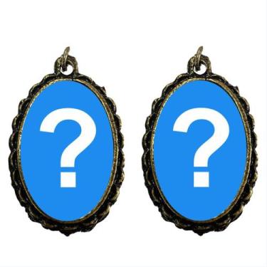 Imagem de 50 Medalhas Dupla Face em Ouro Velho Personalizada - SJO Artigos Relig