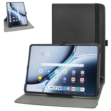 Imagem de MAMA MOUTH Capa para OnePlus Pad 3, suporte rotativo de 360 graus com capa de padrão fofo para tablet OnePlus Pad 3 de 13,3 polegadas (não serve para a capa OnePlus Pad 2), preta