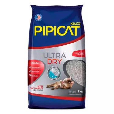 Imagem de Areia Higiênica PipiCat Ultra Dry para Gatos 4 kg - Kelco