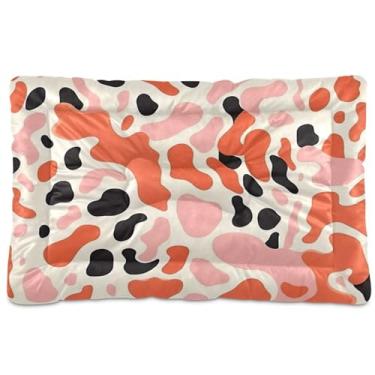 Imagem de Wassud Cama de cachorro com pontos abstratos, camas grandes para cães ao ar livre, tapete lavável para animais de estimação, cama de gato para dormir, viagens 91 x 61 cm