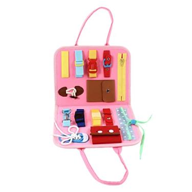 Imagem de Ainoli placa sensorial montessori brinquedos portátil placa de feltro números letras habilidades básicas aprendizagem vestido cognição para meninos meninas