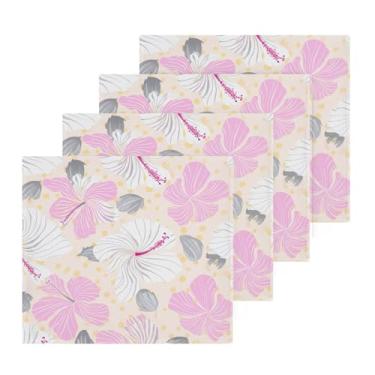 Imagem de Burbuja Pacote com 4 toalhas de banho, algodão premium máxima suavidade e absorção para toalhas de mão e rosto, 30,5 x 30,5 cm