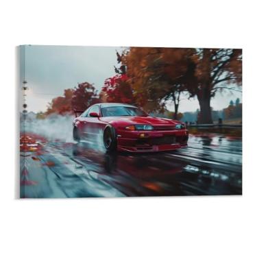 Imagem de HouLaiZhe Drift Burnout Modificado S15 Jdm Cartazes de Carro Tela Estética Decoração de Quarto Pintura de Parede Impressões Sala de Galeria Decoração de Parede para Quarto Sala de Estar Escritório 11