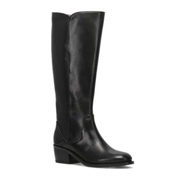 Imagem de Frye Carson 2 feminino cano alto, Preto - Couro Stafford, 36