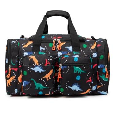 Imagem de JinBeryl Bolsa infantil para meninos ou meninas, adequada para viagens, fim de semana ou pernoite, comprimento de 48 cm, Preto, 19-Inch-Length, Bolsa de viagem infantil