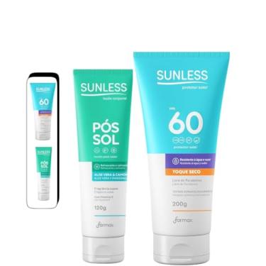 Imagem de Kit Protetor Solar Fps 60 200g + pós Sol Aloe Vera E Camomila 120g Fps 50