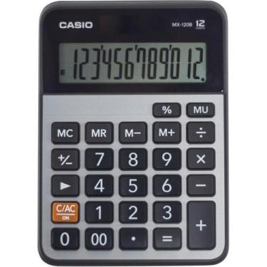 Imagem de Calculadora de Mesa Casio MX-120B 12 Dígitos Solar/Bateria Acabamento 