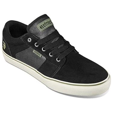 Imagem de Etnies Tênis de skate Barge LS, Preto/branco/prata, 11