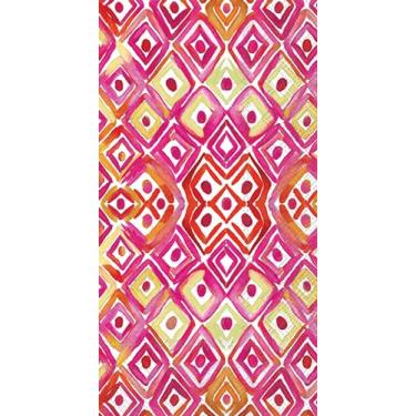 Imagem de IHR Ideal Home Range Toalhas de mão descartáveis de papel de 3 camadas, 21,5 x 11,4 cm, Pink Paradise, 16 unidades