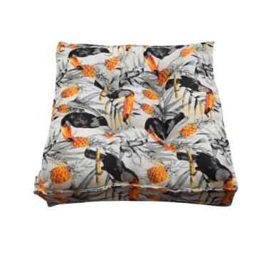 Imagem de Almofada Futon 45x45 Colorida para Assento e Decoração Sala Quarto Escritório (Paina)