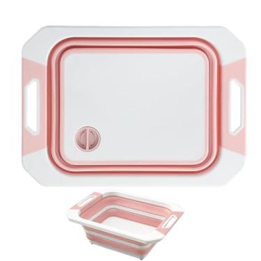 Imagem de Tábua De Corte Para Campismo,Bacia de Drenagem para Preparar Refeições,Prancha De Corte Com Lavatório Para Acampamento - Para Carne Vegetais Churrasco Piquenique Jardim Praia Cozinha Casa