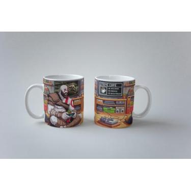 Imagem de Caneca Gamer Todos Os Personagens De Jogos Porcelana 325ml (MOD04)