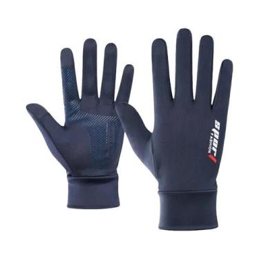 Imagem de Luvas Unissex De Verão Em Seda Gelada Respirável Com Proteção Solar E 