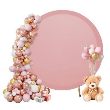 Imagem de Capa de fundo de arco circular de 2 m, capa de fundo de arco redondo, capa de arco redondo para festas, casamentos, decorações de aniversário