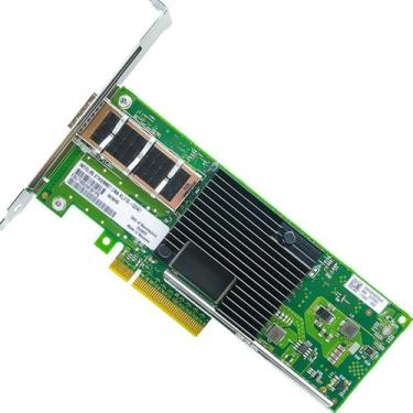 Imagem de Placa de rede 40GbE QSFP+ compatível com placa Ethernet PCIe XL710-QDA1, 1×40G QSFP+ (SR4/LR4/CR4; 4×10G), PCIe 3.0, SR-IOV, VXLAN, quadros jumbo, adaptador de rede PCI PXE/iSCSI