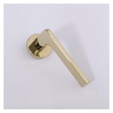 Imagem de Fechadura de porta de quarto fechadura de porta de quarto banheiro maçaneta mecânica interna fechadura dividida de porta de madeira (PVD ouro)