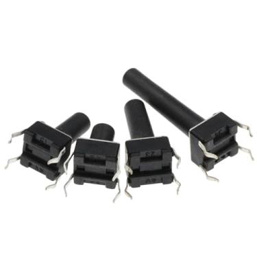 Imagem de 20 peças 6 x 6 interruptores de botão DIP 6 x 6 x 4,3 interruptor de toque de luz 6 x 6 x 4,3/5/6/7/8/9/10/11/12/13 mm O interruptor de alimentação 4 pinos (6 x 6 x 25 mm)