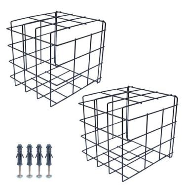 Imagem de Kit 2 Grades De Proteção Tipo Gaiola Quadrada Para Câmera De Segurança