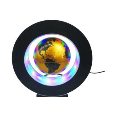 Imagem de Globo De Levitação Magnética LED, Lâmpada Rotativa Com Padrão De Globo