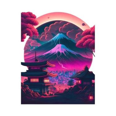 Imagem de Pôster De Paisagem Urbana Neon De Tóquio Impressão De Arte De Anime Em