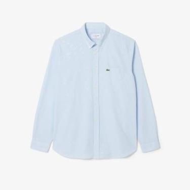 Imagem de Camisa em Popeline Gingham de Caimento Regular Lacoste Masculina-Masculino