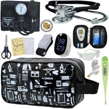 Imagem de Kit Enfermagem Aparelho Pressão Esteto Frete Grátis Promocao - Love Sa