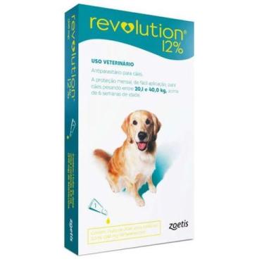 Imagem de Revolution 12% Antipulgas Cães 20,1Kg a 40Kg - Zoetis