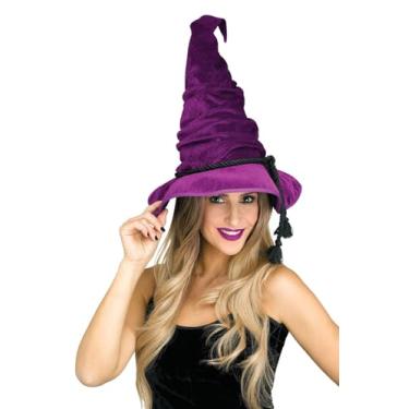 Imagem de Fun World Velour Witch Hat (Purple), Standard