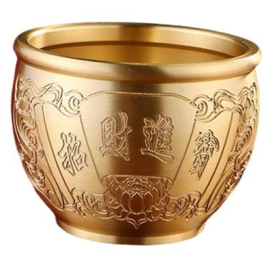 Imagem de Generic Tigela da Sorte Feng Shui para Mesa, Ornamento Robusto e Decorativo, Tigela da Fortuna em Latão para Prateleira de Sala de Estar, Style C