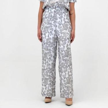 Imagem de Calça Dink Pantalona Estampada em Tecido Feminina-Feminino