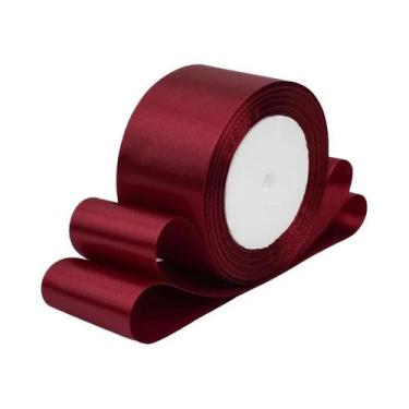 Imagem de Fita De Cetim De 5cm, Rolo De 25 Jardas, DIY, Laços Artesanais, Tecido