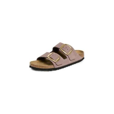 Imagem de Birkenstock Sandália feminina Arizona com fivela grande, Roxo desbotado, 9-9.5