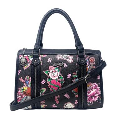 Imagem de ED HARDY Bolsa feminina com alça transversal, Preto, One Size, Clássico