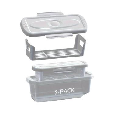 Imagem de Conjunto De Tigelas Para Mistura Com Tampa Para Peixes, Asas De Frango