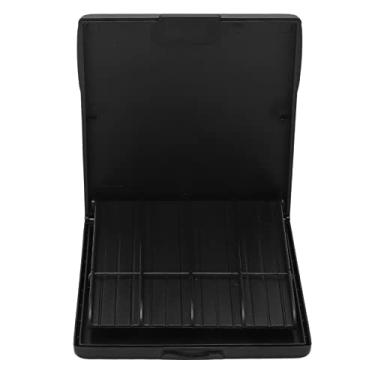 Imagem de Caixa de armazenamento de palhetas, saxofone, clarinete, estojo abs portátil, 8 peças de capacidade, acessório de instrumento, à prova d'água, resistente, preto