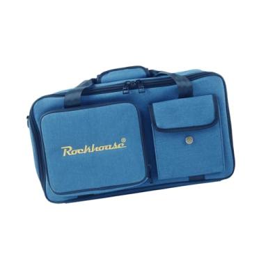 Imagem de MotiveTech Bolsa para Pedalboard de Guitarra com Alça, Estojo Profissional Portátil para Pedalboard de Guitarra para Palco, Azul, M