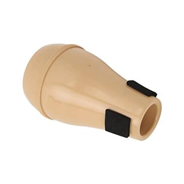 Imagem de RiToEasysports Mudo de Trompete, Silenciador Leve e Compacto de Material ABS Com Ajuste Profissional para Entusiastas da Música Praticarem Desempenho (Cor Madeira)