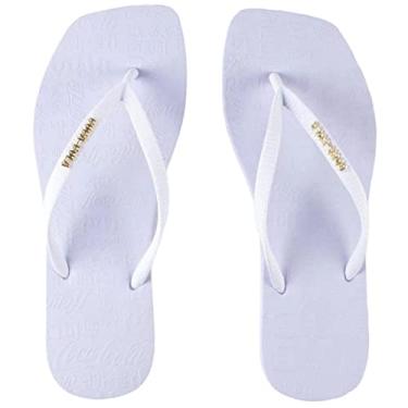Imagem de Sandálias Coca-Cola, Square Sandal II, Feminino, Branco/Branco, 34